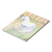 Schönes Einhorn in Brise Notizblock (Rotiert)