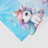 Schönes Einhorn mit Balloons Gewebe Papier (Ausschnitt)