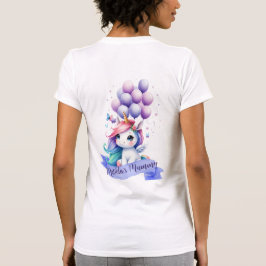 Schönes Einhorn mit Balloons Mums T - Shirt