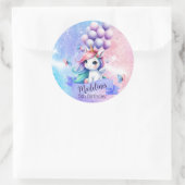 Schönes Einhorn mit Balloons Stickers (Tasche)