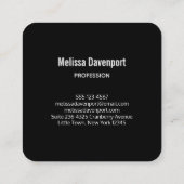 Schönes Einhorn mit Regenbogenmane Quadratische Visitenkarte (Rückseite)