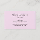 Schönes Einhorn mit Regenbogenmane Visitenkarte (Rückseite)