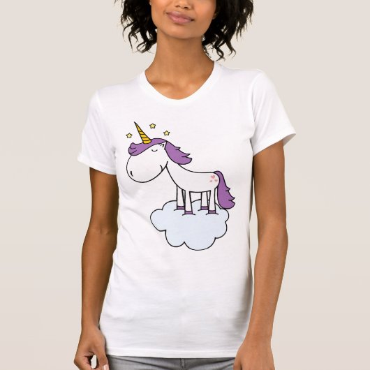 Schönes Einhorn T-Shirt (Vorderseite)
