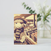 Schönes Einkaufsschaf Postkarte (Stehend Vorderseite)