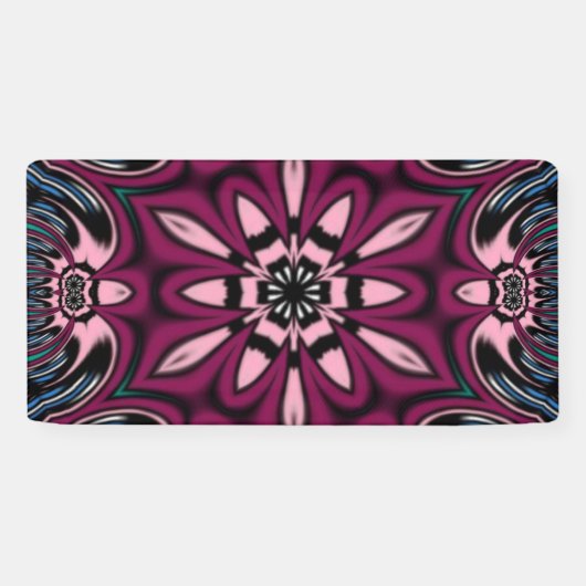 Schönes, einzigartiges Design der Mandala Blume Banner (Horizontal)