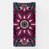 Schönes, einzigartiges Design der Mandala Blume Banner (Vertikal)