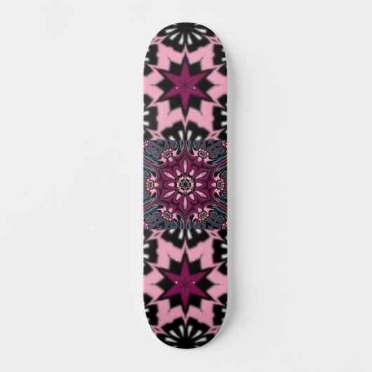 Schönes, einzigartiges Design der Mandala Blume Skateboard (Vorderseite)