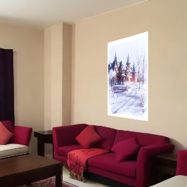 Schönes einzigartiges Herrenhaus | Art der AI Poster