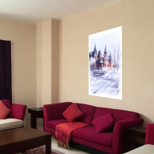 Schönes einzigartiges Herrenhaus Art der AI Poster