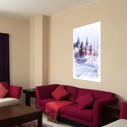 Schönes einzigartiges Herrenhaus | Art der AI Poster