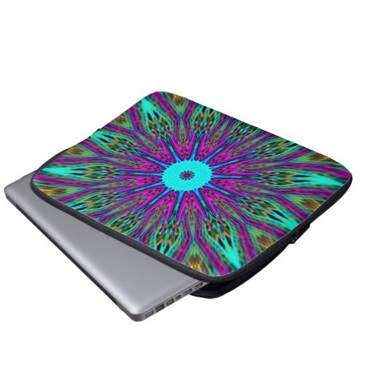 Schönes einzigartiges Mandala-Design Laptopschutzhülle (Vorne Knopf)