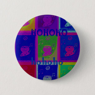 Schönes einzigartiges Special Santa HoHoho Button