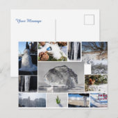 Schönes Eis, Schnee und Winter Gefühle! Postkarte (Vorne/Hinten)
