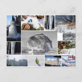 Schönes Eis, Schnee und Winter Gefühle! Postkarte
