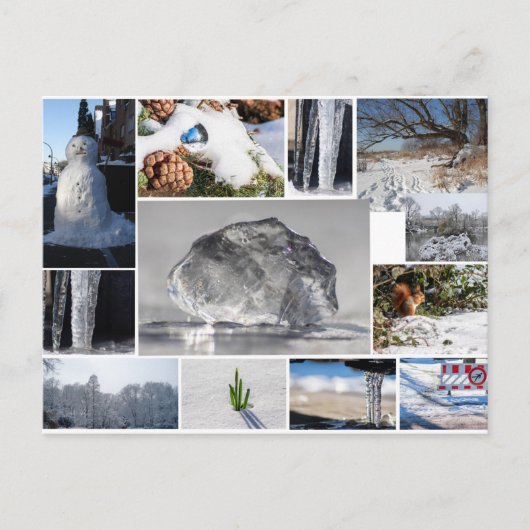 Schönes Eis, Schnee und Winter Gefühle! Postkarte (Vorderseite)