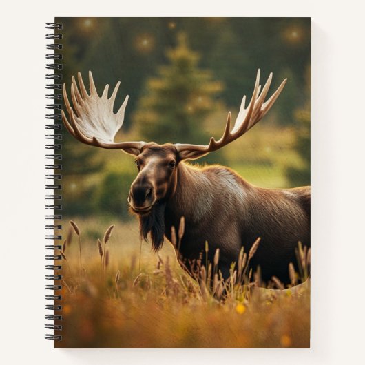 Schönes Elch-Notebook Notizblock (Vorderseite)