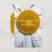 Schönes Elegant Daisy Wedding RSVP (Vorne/Hinten)