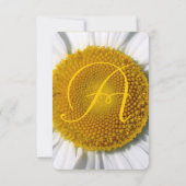 Schönes Elegant Daisy Wedding RSVP Karte (Rückseite)