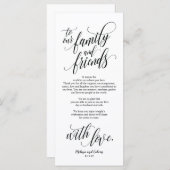 Schönes Elegant Vielen Dank Platz Einstellungskart Programm (Vorne/Hinten)