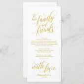 Schönes Elegant Vielen Dank Platz Einstellungskart Programm (Vorne/Hinten)