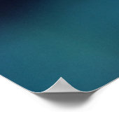 Schönes, elegantes, Abstraktes Gelbblütenblatt Poster (Ecke)