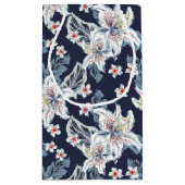 Schönes elegantes Blume-Muster Kleine Geschenktüte (Rückseite)