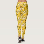 Schönes elegantes Blume-Muster Leggings (Rückseite)