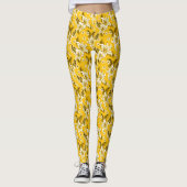 Schönes elegantes Blume-Muster Leggings (Vorderseite)