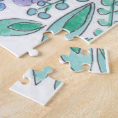 Schönes, elegantes Blume-Puzzle, Aquarell Puzzle (Seite)