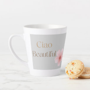 Schönes, elegantes Blumengeschenk Ciao Milchtasse