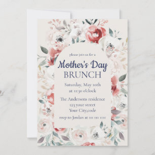 Schönes, elegantes Brunch der Mutter Einladung