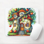 Schönes elegantes Fantasy Apple Fruchthaus Mousepad (Mit Mouse)
