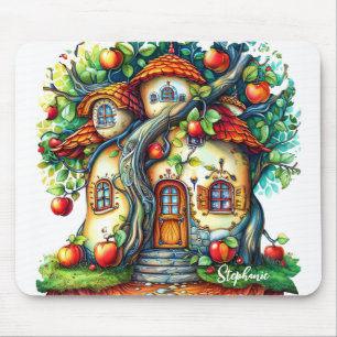 Schönes elegantes Fantasy Apple Fruchthaus Mousepad