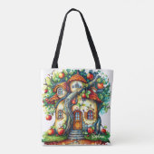 Schönes elegantes Fantasy Apple Fruchthaus Tasche (Rückseite)