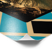 Schönes elegantes Flapper Poster. Fotodruck (Ecke)