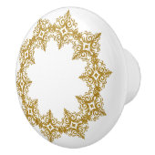 Schönes elegantes Gold Diadem Design Keramikknauf (Rechts)