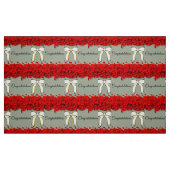Schönes elegantes Herz-Muster mit weißem Bow Stoff (Fat Quarter (45,7 x 55,9 cm))