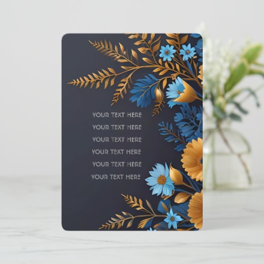 Schönes elegantes Hochzeitsinklusivdesign Einladung (Stehend Vorderseite)