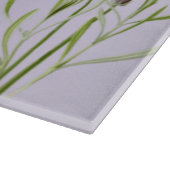 Schönes elegantes Lavender Monogram Schneidebrett (Ecke)