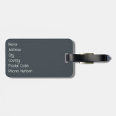 Schönes, elegantes pastellfarbenes Blätter Gepäckanhänger (Rückseite horizontal)