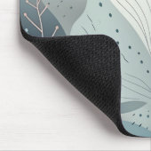 Schönes, elegantes pastellfarbenes Blätter Mousepad (Ecke)