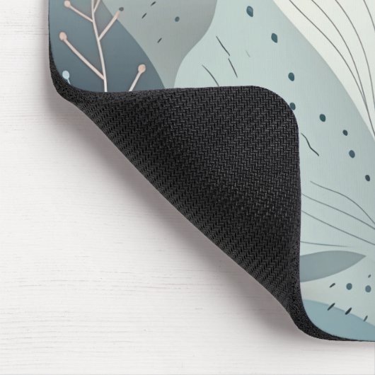 Schönes, elegantes pastellfarbenes Blätter Mousepad (Ecke)