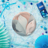 Schönes, elegantes pastellfarbenes Blätter Pappteller (Party)