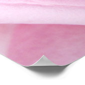 Schönes elegantes Rosa Blume Makro Poster (Ecke)