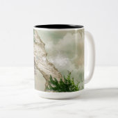 Schönes Elven Magic Fantasy Design Zweifarbige Tasse (VorderseiteRechts)