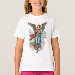 Schönes Engel-Mädchen-Christliches T-Shirt