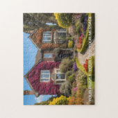 Schönes englisches Landhaus und Garten Puzzle (Vertikal)
