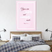 Schönes, ermutigendes Bibelangebot Leinwanddruck (Insitu (Schlafzimmer))