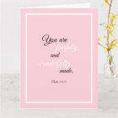 Schönes ermutigendes Bibelangebot Psalm 139 Karte (Gelbe Blume)