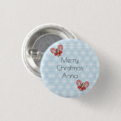 Schönes, erstaunliches Weihnachtsfest Button (Vorne & Hinten)